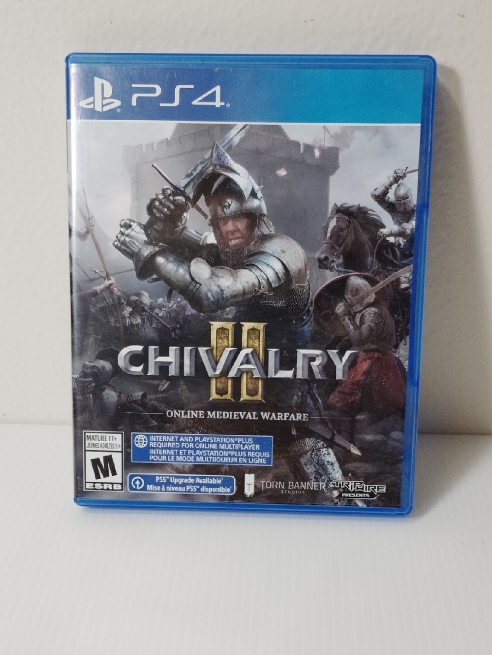PS4 Chivalry II Game Case with PlayStation Logo - Blue